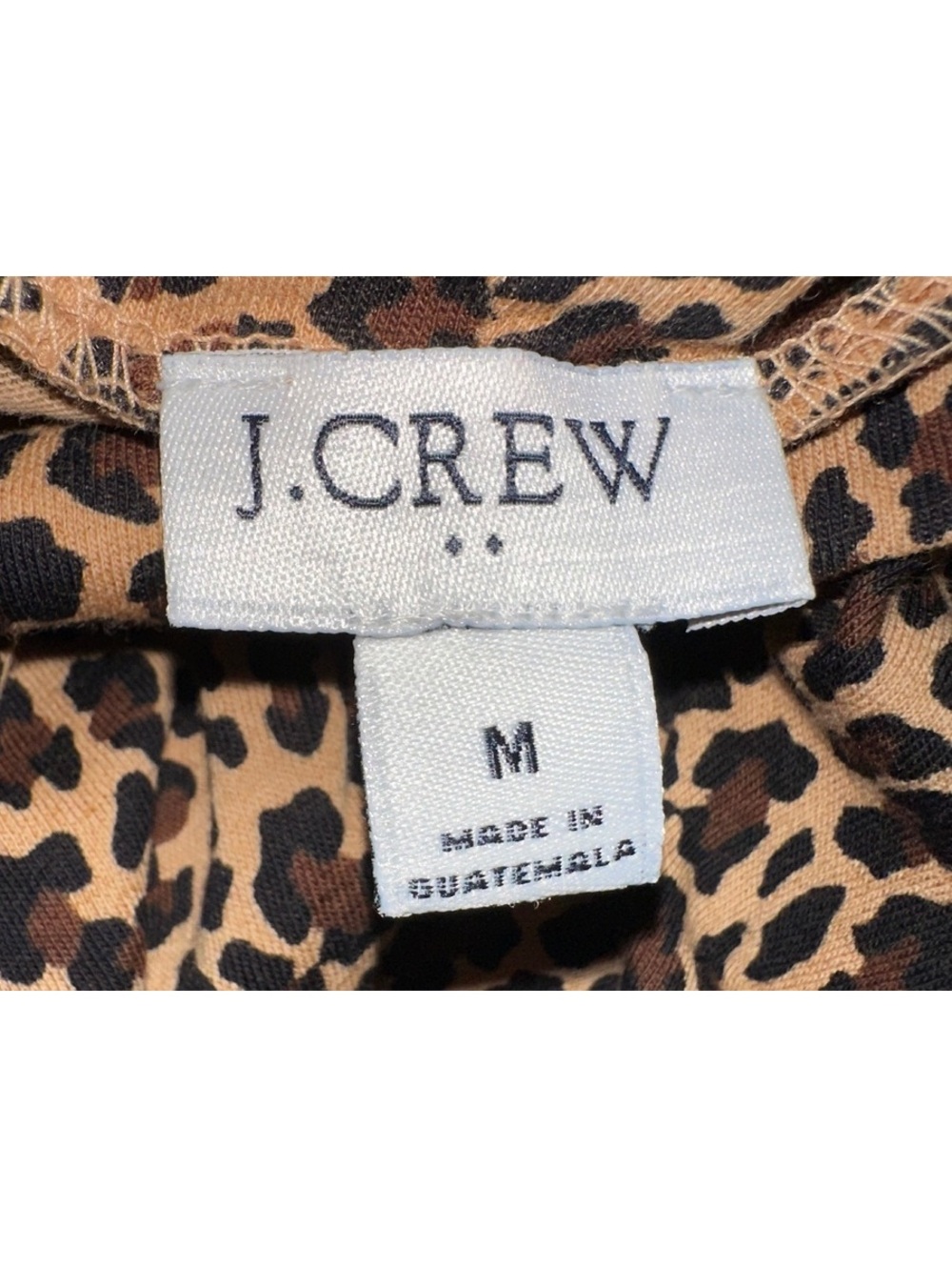 J.Crew Women's Y2K Fall Leopard Print Turtleneck Shirt M - Picture 3 of 4